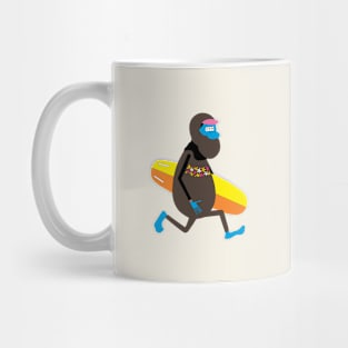 Surfing on the beach Mug